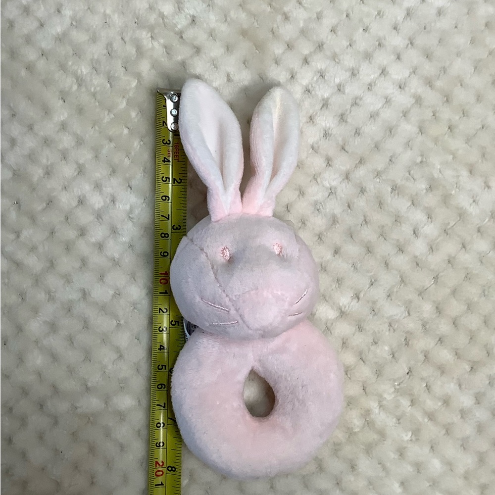 George Pink Bunny Rattle - Picture 6 of 6